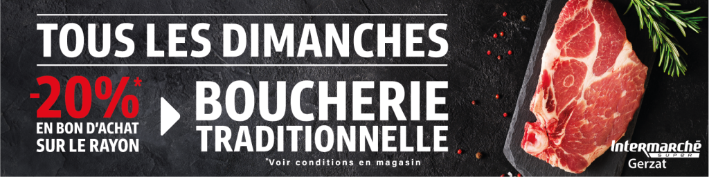 Bâche-publicitaire-noire-et-rouge-pour-la-promotion-des-viandes-chez-Intermarché.