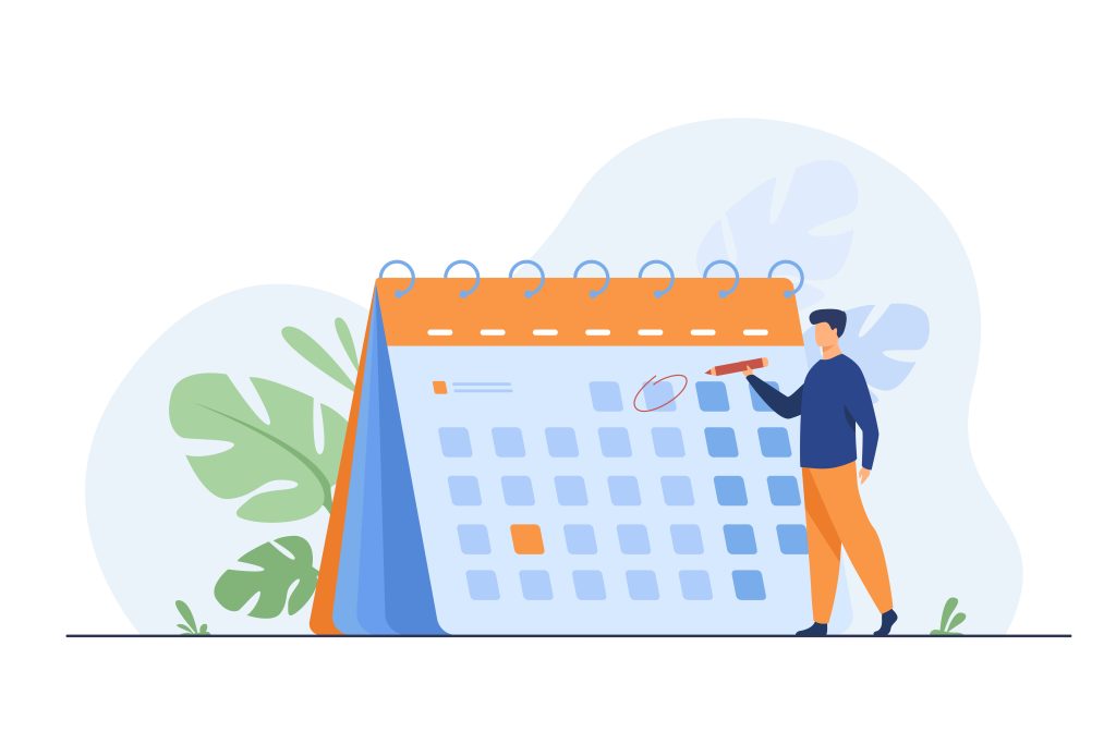 dessin d'un calendrier 