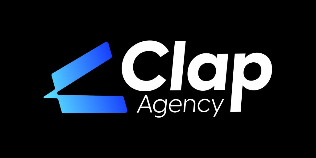 bannière avec logo de Clap Agency