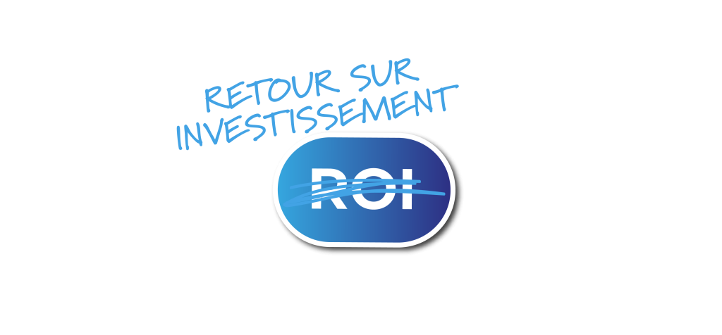 Visuel illustrant le concept de ROI (Retour sur Investissement) par Clap Agency, agence de communication spécialisée en marketing digital et physique.